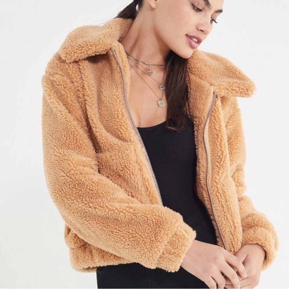teddy jacket urban outfitters